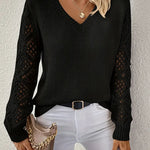 Claudia | Openwork Knit Sweater