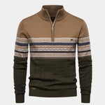 Half Zip Knit Pullover Sweater - Cross & Crown