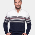 Half Zip Knit Pullover Sweater - Cross & Crown