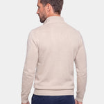 Half Zip Knitwear Solid Color Cardigan Sweater - Cross & Crown