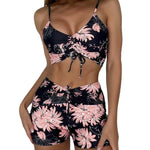 Beileag® | 3-piece Ombre Lace Bikini Swimsuit With Beach Skirt