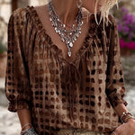 Candice - Fashionable Polka-Dot Blouse