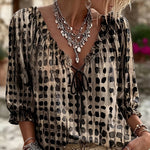 Candice - Fashionable Polka-Dot Blouse