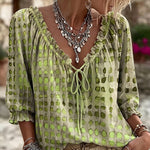 Candice - Fashionable Polka-Dot Blouse