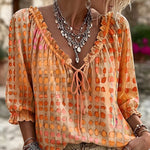 Candice - Fashionable Polka-Dot Blouse
