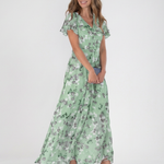 Ismeria | Floral Chiffon Maxi Dress