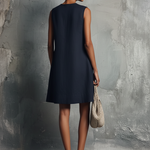 AUBREY | ASYMMETRIC BUTTON MINI DRESS