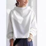 Joan | Draped High-Neck Top