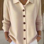 Josephine™ | Button-Front Collared Cardigan