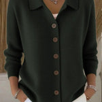 Josephine™ | Button-Front Collared Cardigan