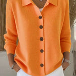 Josephine™ | Button-Front Collared Cardigan