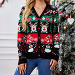Gretchen | Festive Button-Front Cardigan