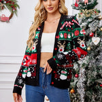 Gretchen | Festive Button-Front Cardigan