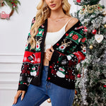 Gretchen | Festive Button-Front Cardigan