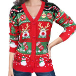 Gretchen | Festive Button-Front Cardigan