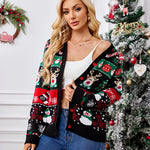 Gretchen | Festive Button-Front Cardigan