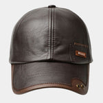 Rustic Crown Leather Cap  - Cross & Crown