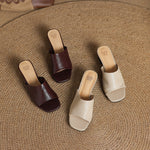 Avena Genuine Leather Mules