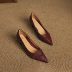 Nia Genuine Leather Heels