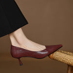 Nia Genuine Leather Heels