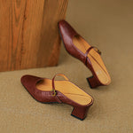 Vian Genuine Leather Mules