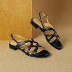 Bellina Genuine Leather Gladiator Slingback Sandals