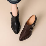 Nyrix Genuine Leather Heels