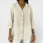 Heather | Elegant Ruffled Blouse