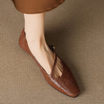 Elaria Genuine Leather Mary Jane Pumps