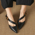 Viera Premium Leather Pointed Toe Pumps
