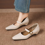 Kelly Genuine Leather Mary Jane Pumps