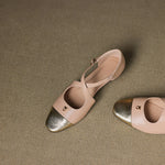 Elene Genuine Leather Mary-Jane Flats