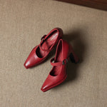 Claya Genuine Leather Heels