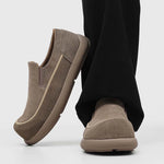 Milo Cowhide Slip-On Suede Shoes