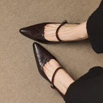Orvia Genuine Leather Heels