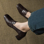 Sora Genuine Leather Heels