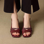 Emilia Genuine Leather Slingback Sandals