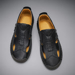Axell Leather Closed-Toe Fisherman Sandals