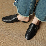 Emrie Genuine Leather Mules