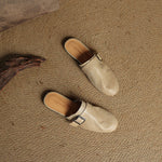 Emrie Genuine Leather Mules