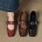 Clera Genuine Leather Mary Jane Pumps