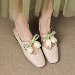 Tulip Genuine Leather Slingbacks