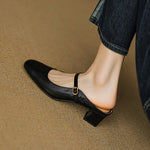 Vian Genuine Leather Mules