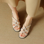 Bellina Genuine Leather Gladiator Slingback Sandals
