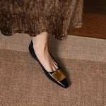 Relia Genuine Leather Flats