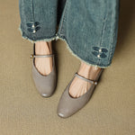 Lora Genuine Leather Mules