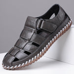 Kevan Closed-Toe Leather Sandals