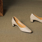 Vena Genuine Leather Heel Pumps