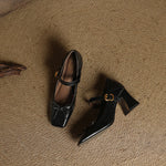 Emara Genuine Leather Heels