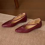 Ciela Genuine Leather Cross Strap Flats